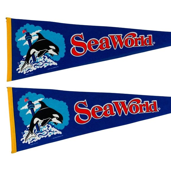 Vintage Sea World Pennant Orlando Florida | Sold Separately - Picture 3 of 8
